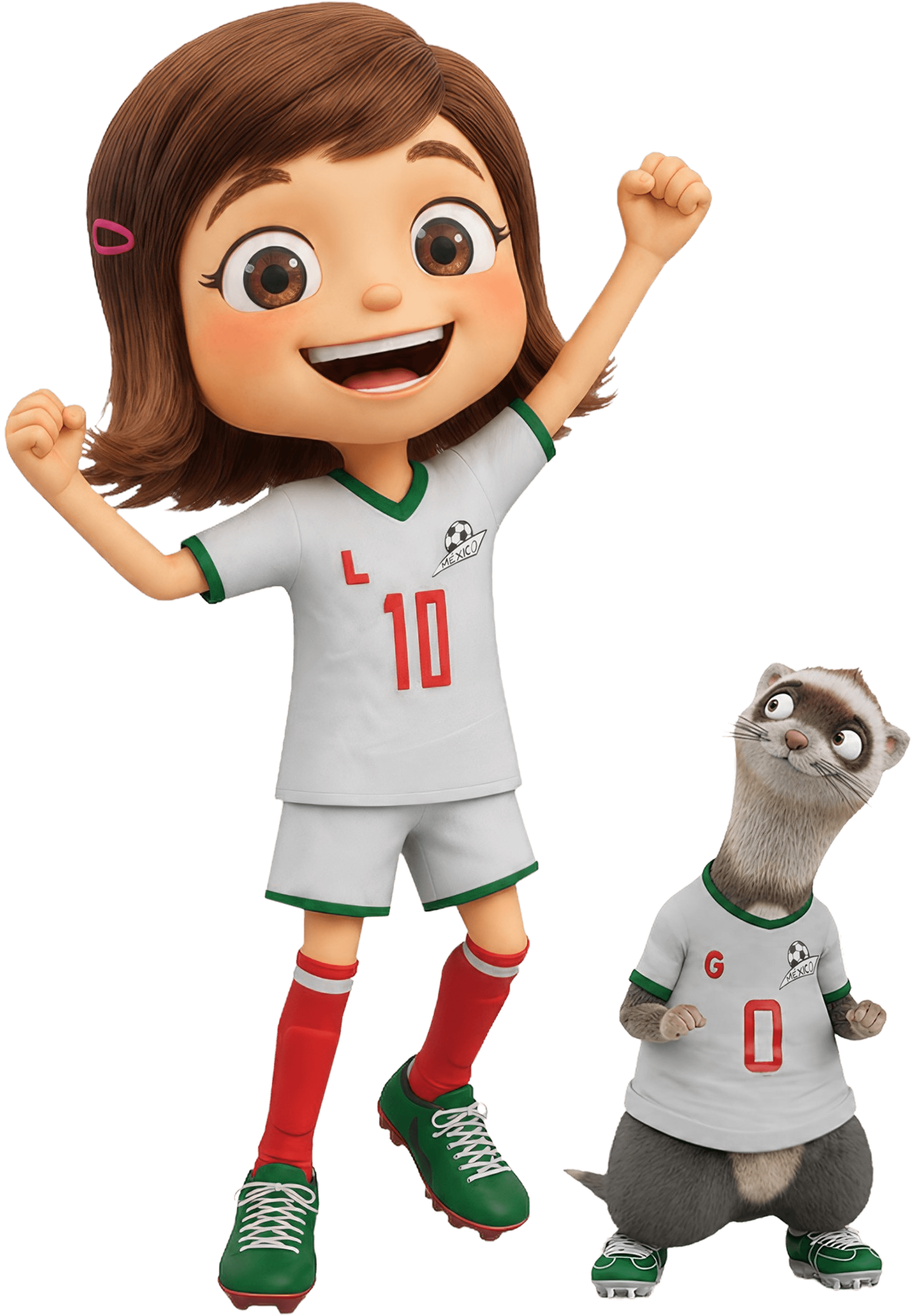 Luli y Gabo, las mascotas de Cancha de los Niños